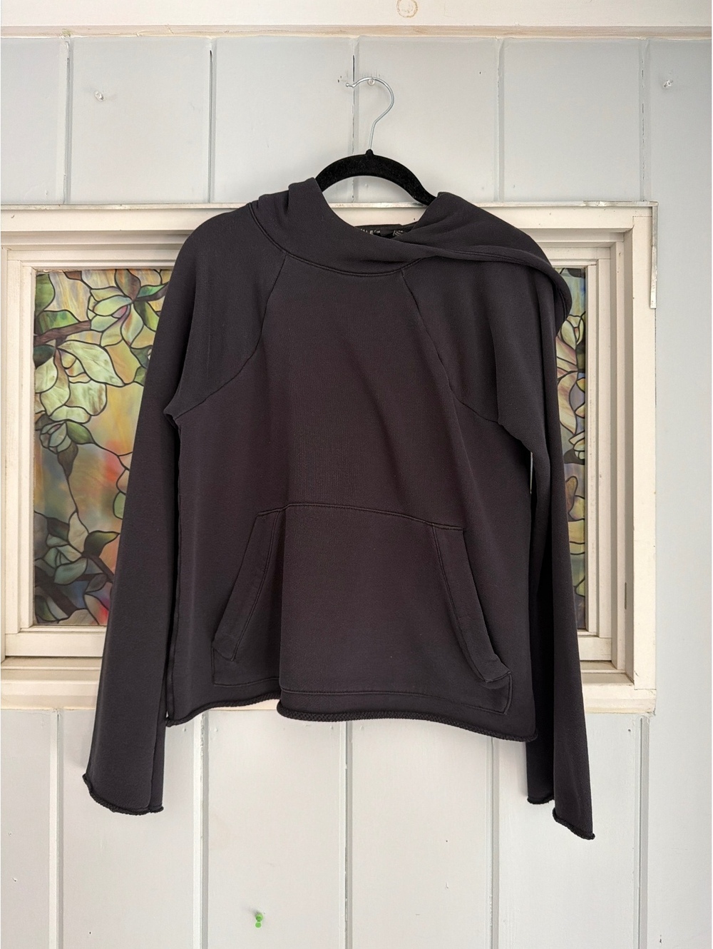 Athleta Black Hoodie Sweatshirt XS